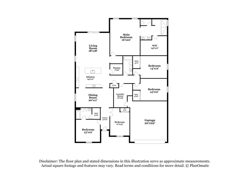 2,435/Mo, 987 W Angus Rd San Tan Valley, AZ 85143 Floor Plan View