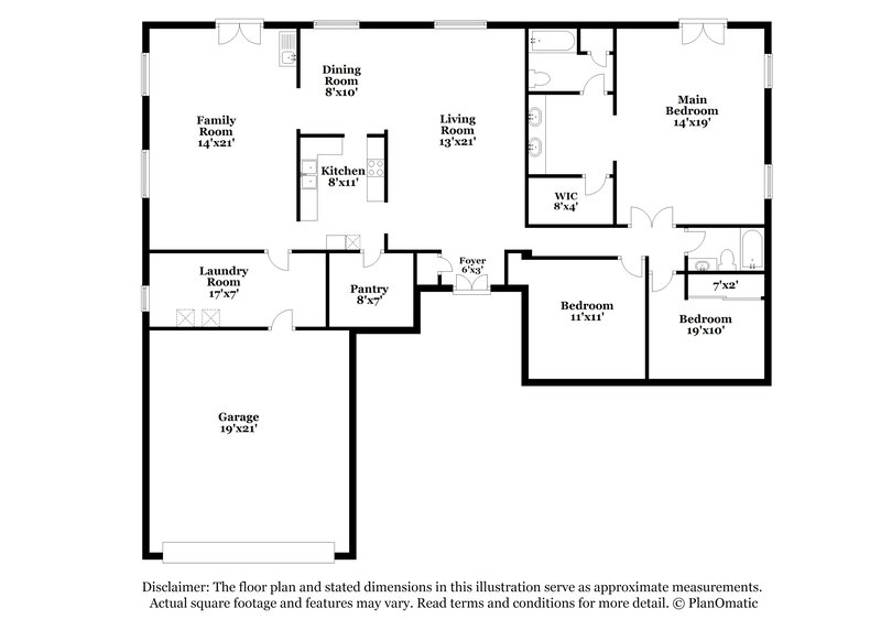 2,220/Mo, 7580 W San Miguel Ave Glendale, AZ 85303 Floorplan View