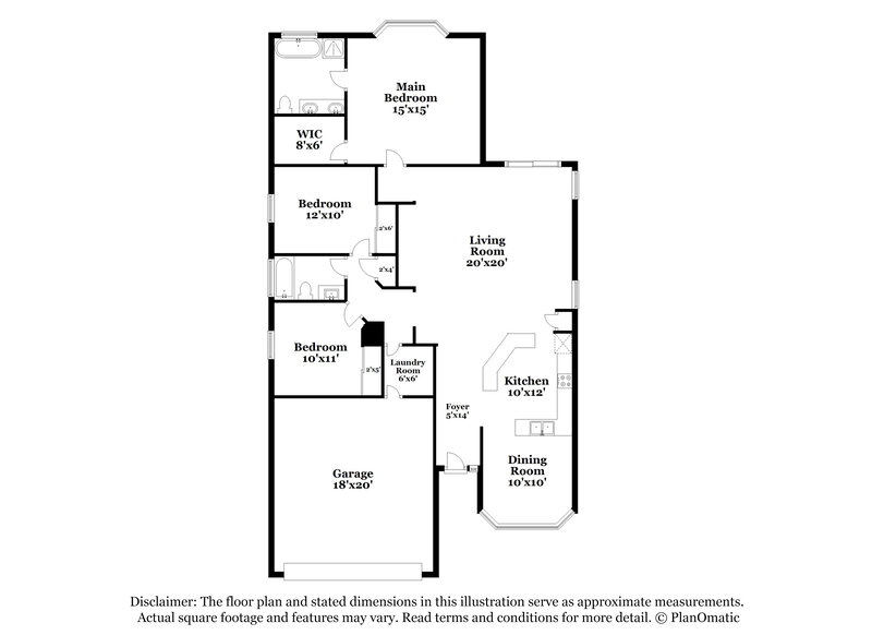 1,775/Mo, 44331 W Rhinestone Rd Maricopa, AZ 85139 Floor Plan View