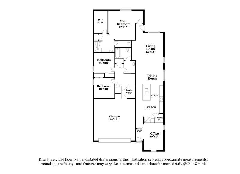 2,180/Mo, 10404 W Hammond Ln Tolleson, AZ 85353 Floor Plan View