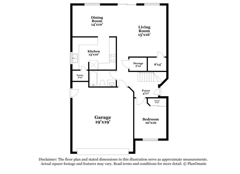 2,150/Mo, 12924 W Peppertree Ln Glendale, AZ 85307 Floorplan View