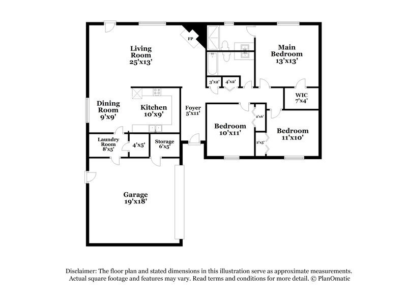 2,320/Mo, 2520 E Javelina Ave Mesa, AZ 85204 Floor Plan View
