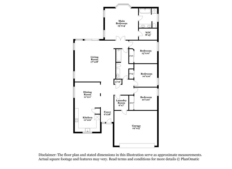2,150/Mo, 22159 E Via del Rancho Queen Creek, AZ 85142 Floor Plan View