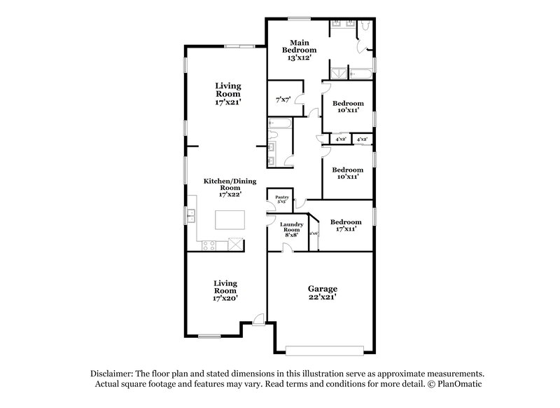 2,025/Mo, 5878 S 238th Ln Buckeye, AZ 85326 Floorplan View