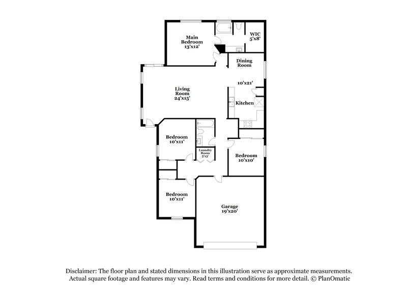 1,970/Mo, 5930 S 236th Dr Buckeye, AZ 85326 Floor Plan View