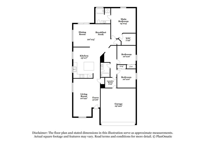 1,805/Mo, 23831 W Hadley St Buckeye, AZ 85326 Floor Plan View