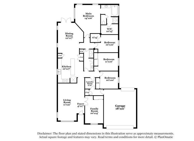 2,390/Mo, 1616 S 82nd Dr Phoenix, AZ 85043 Floor Plan View