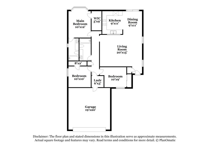 1,935/Mo, 10043 N 115th Dr Youngtown, AZ 85363 Floor Plan View