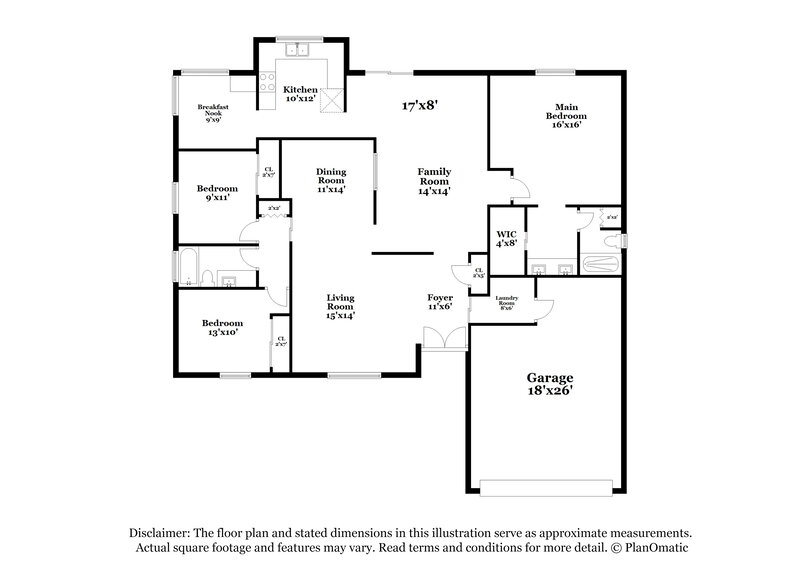 2,180/Mo, 5719 W Redfield Rd Glendale, AZ 85306 Floor Plan View