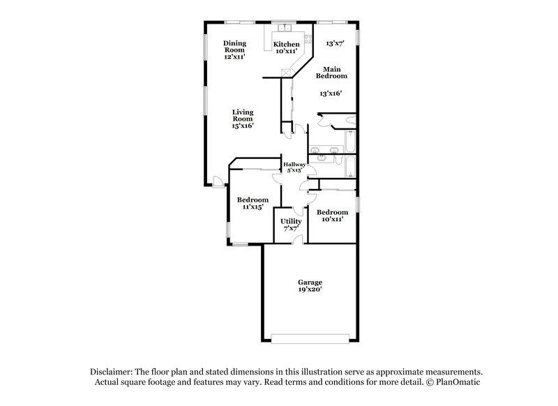 2,305/Mo, 4116 E Coolbrook Ave Phoenix, AZ 85032 Floor Plan View