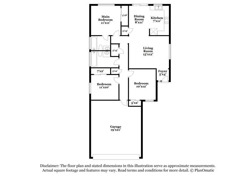 2,095/Mo, 15742 W Elm St Surprise, AZ 85374 Floor Plan View