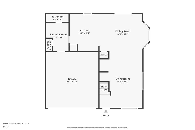 2,070/Mo, 6635 E Virginia St Mesa, AZ 85215 Floor Plan View