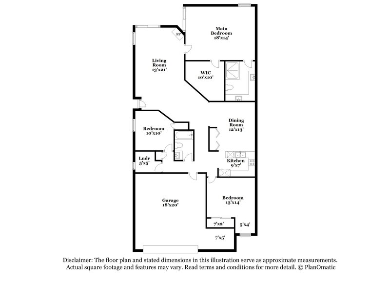 2,435/Mo, 4517 E Rosemonte Dr Phoenix, AZ 85050 Floor Plan View