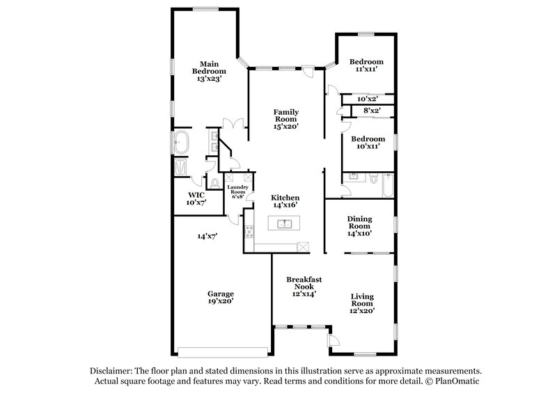 2,520/Mo, 4439 W Apollo Rd Laveen, AZ 85339 Floor Plan View