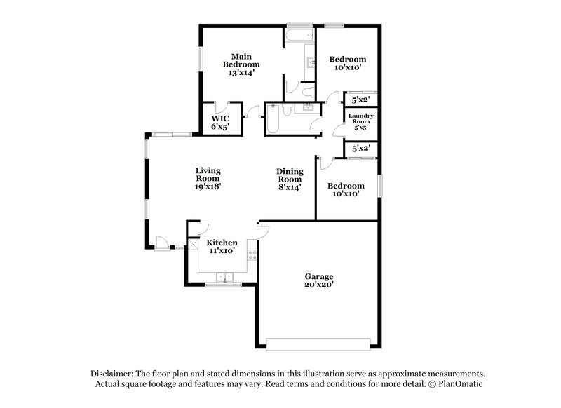 2,015/Mo, 1604 S 80th Ln Phoenix, AZ 85043 Floor Plan View