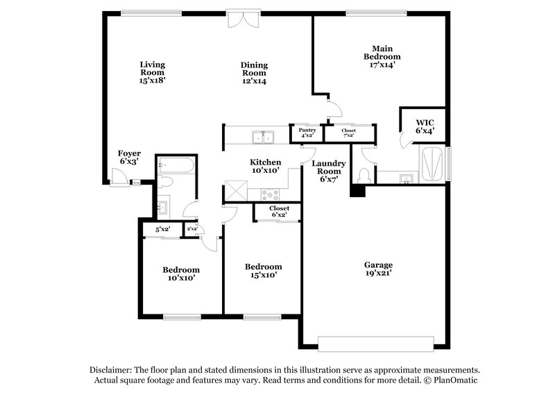 2,210/Mo, 2832 N 90th Ave Phoenix, AZ 85037 Floor Plan View