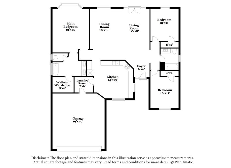 2,360/Mo, 950 S 54th St Mesa, AZ 85206 Floor Plan View