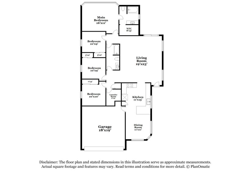 2,355/Mo, 5807 S 248th Ln Buckeye, AZ 85326 Floor Plan View