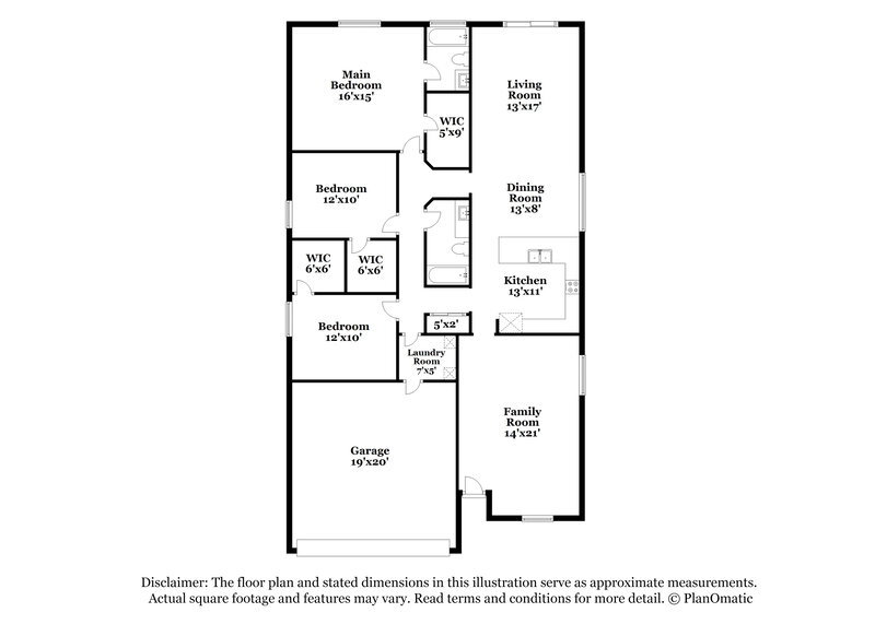 1,890/Mo, 3944 E Pinto Valley Rd San Tan Valley, AZ 85143 Floor Plan View