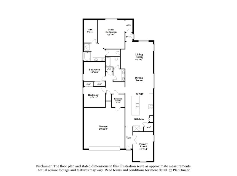 2,415/Mo, 9937 E Theia Dr Mesa, AZ 85212 Floor Plan View