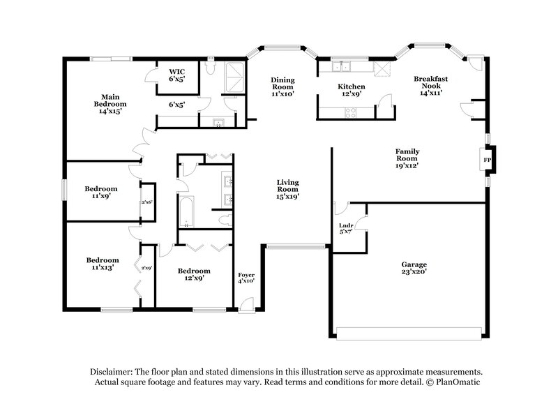 2,535/Mo, 301 E Keogh Dr Phoenix, AZ 85022 Floor Plan View