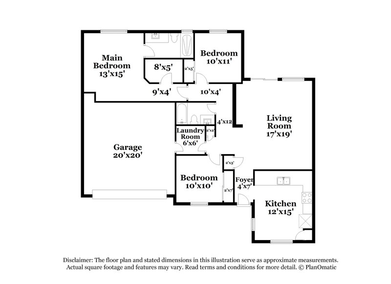 2,205/Mo, 2122 S Edgewater Mesa, AZ 85209 Floor Plan View