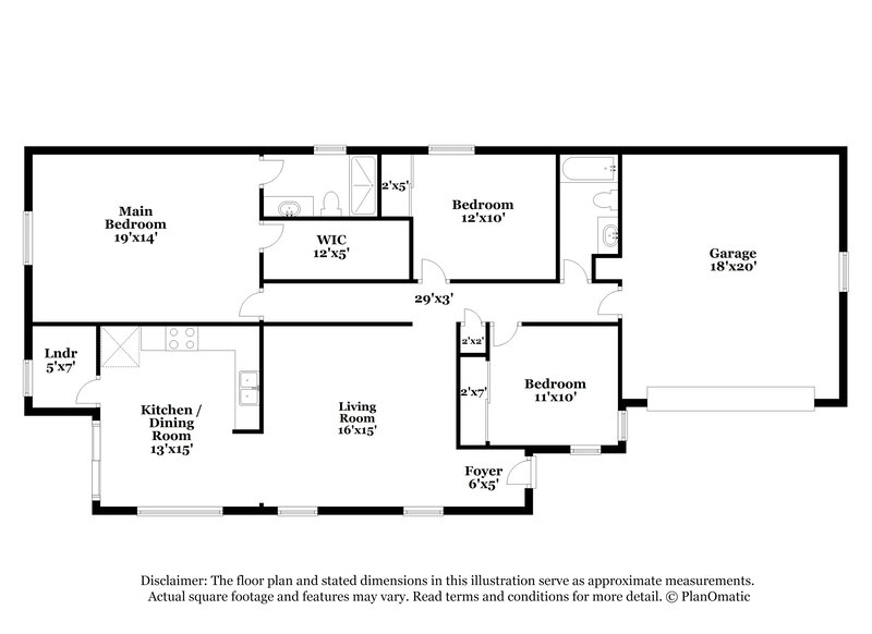 2,070/Mo, 16910 W Marconi Ave Surprise, AZ 85388 Floor Plan View