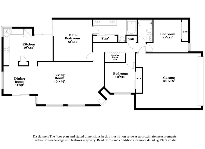 2,300/Mo, 876 N Terrace Rd Chandler, AZ 85226 Floor Plan View