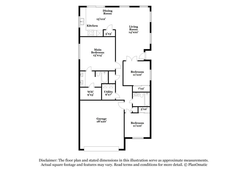 1,935/Mo, 16731 N 113th Ave Surprise, AZ 85378 Floor Plan View