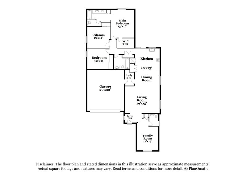 2,245/Mo, 7125 W Williams St Phoenix, AZ 85043 Floor Plan View