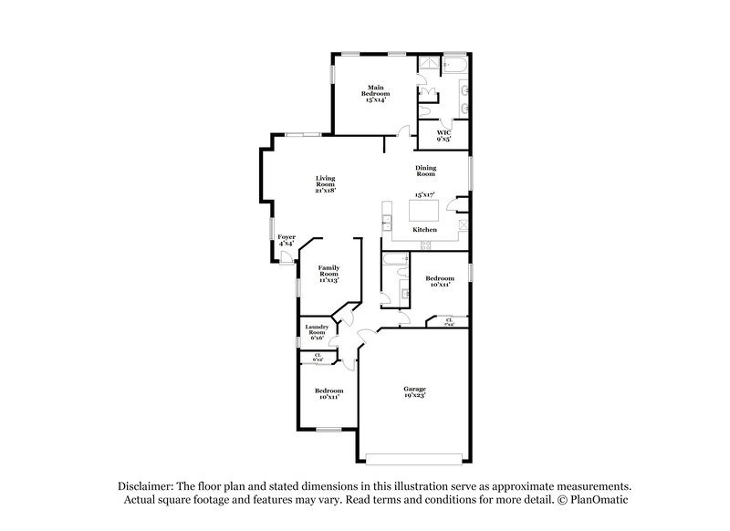 2,125/Mo, 17932 W Vogel Ave Waddell, AZ 85355 Floorplan View