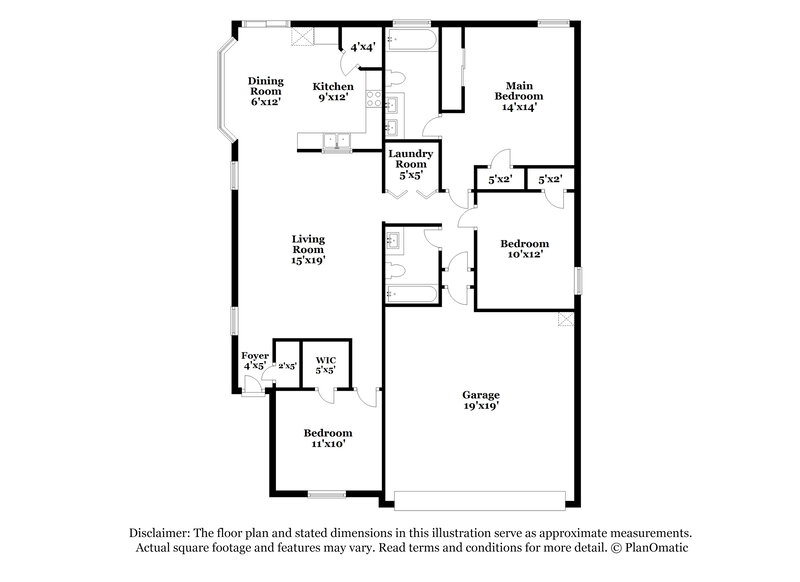 1,770/Mo, 25279 W Parkside Ln S Buckeye, AZ 85326 Floorplan View