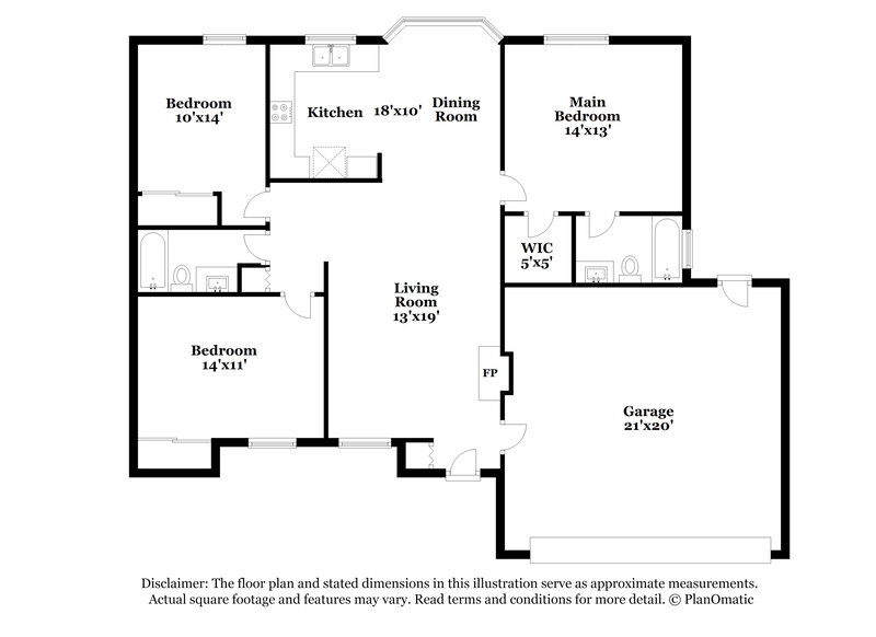 2,150/Mo, 677 W Shawnee Dr Chandler, AZ 85225 Floor Plan View