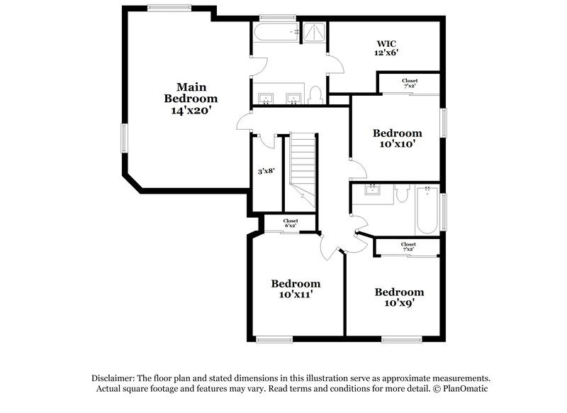 2,460/Mo, 5648 W Southgate Ave Phoenix, AZ 85043 Floor Plan View 2