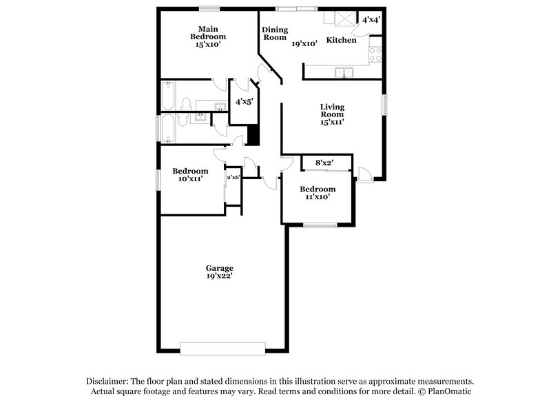 1,830/Mo, 15108 N El Frio Ct El Mirage, AZ 85335 Floor Plan View