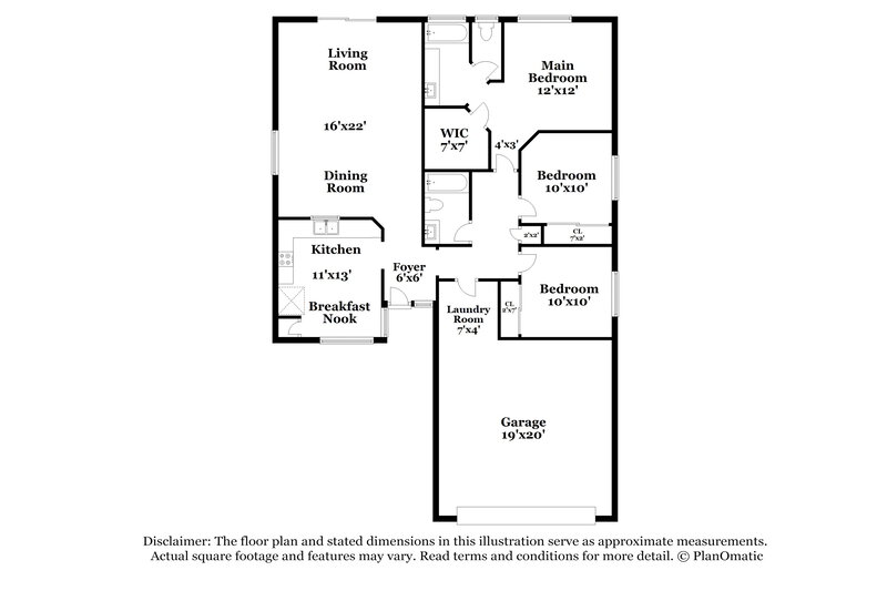 1,780/Mo, 11313 W Diana Ave Peoria, AZ 85345 Floor Plan View