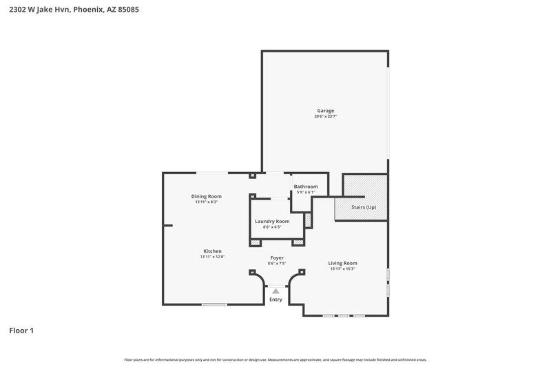 2,390/Mo, 2302 W Jake Hvn Phoenix, AZ 85085 Floor Plan View