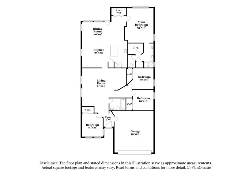 2,780/Mo, 4629 W Fortune Dr Anthem, AZ 85086 Floor Plan View