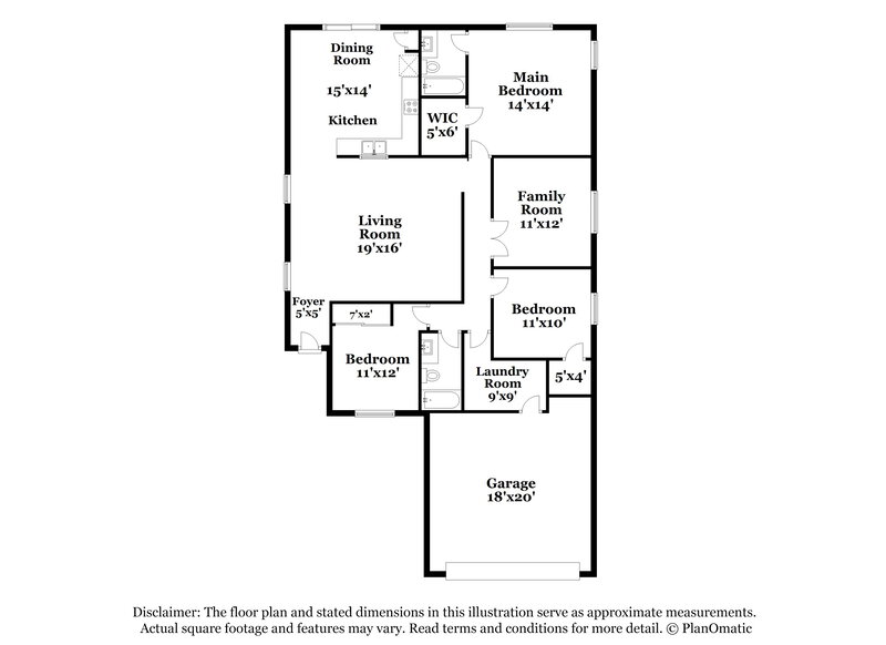 2,095/Mo, 3025 W Silver Sage Ln Phoenix, AZ 85083 Floor Plan View