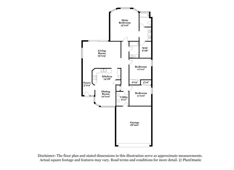 1,975/Mo, 14417 N Gil Balcome Surprise, AZ 85379 Floorplan View