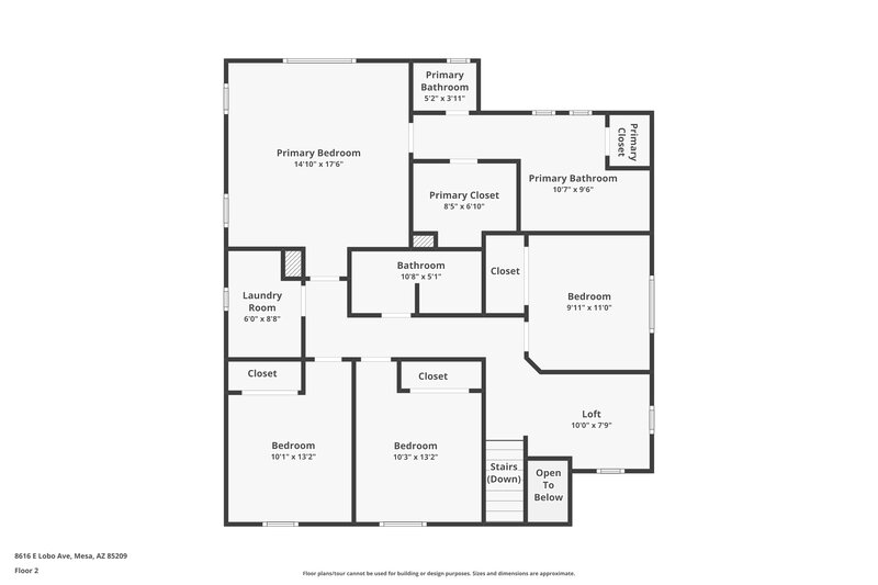 2,155/Mo, 8616 E Lobo Ave Mesa, AZ 85209 Floor Plan View 2