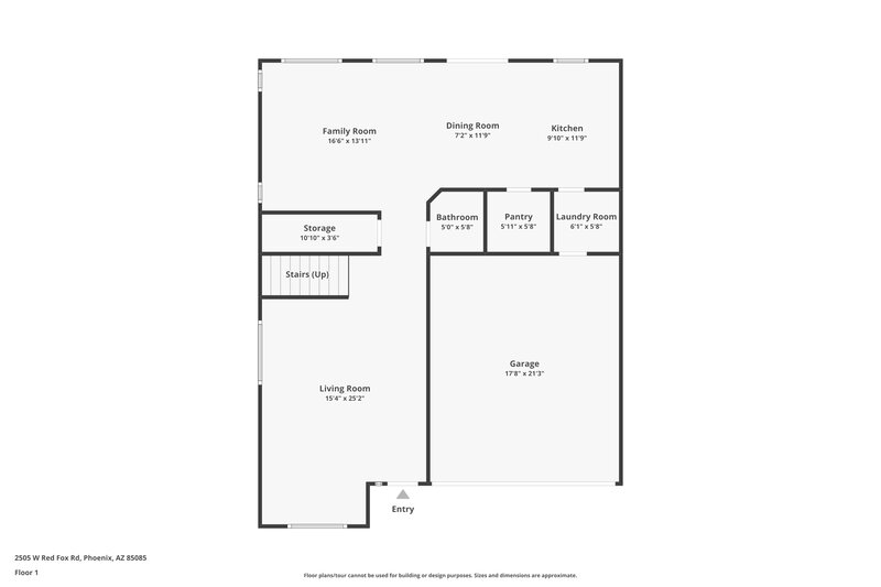 2,195/Mo, 2505 W Red Fox Rd Phoenix, AZ 85085 Floor Plan View