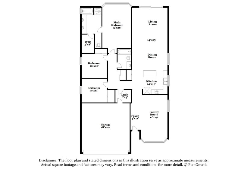 2,020/Mo, 6660 W Monona Dr Glendale, AZ 85308 Floor Plan View