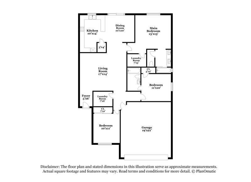 1,910/Mo, 10304 E Baltimore St Mesa, AZ 85207 Floor Plan View