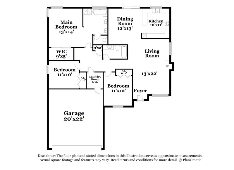 2,335/Mo, 1130 N Meadows Dr Chandler, AZ 85224 Floor Plan View