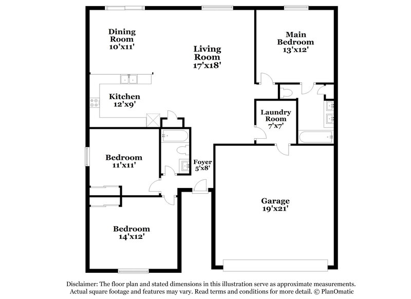 1,905/Mo, 40164 N Thoroughbred Way San Tan Valley, AZ 85140 Floor Plan View