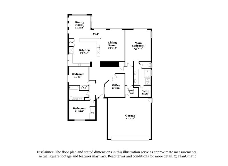2,595/Mo, 20810 N 74th Ln Glendale, AZ 85308 Floor Plan View