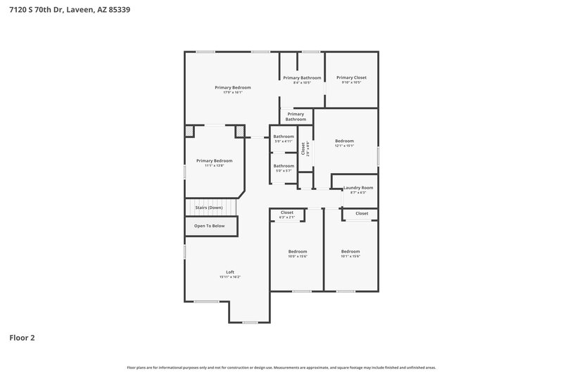 2,720/Mo, 7120 S 70th Dr Laveen, AZ 85339 Floorplan View 2
