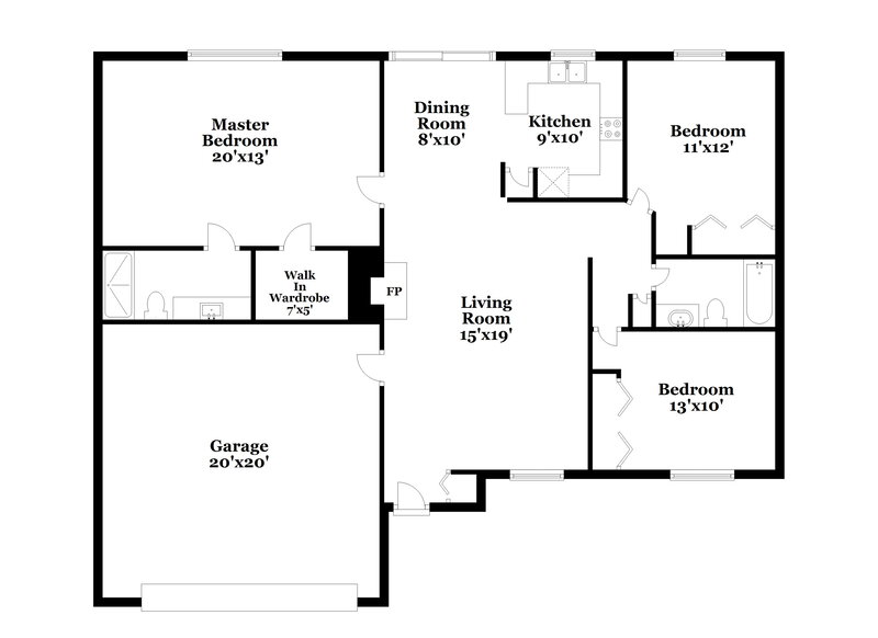 2,485/Mo, 2104 E Boston St Chandler, AZ 85225 Floor Plan View