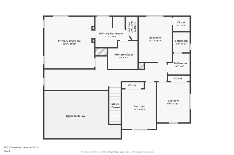 2,620/Mo, 5305 W Novak Way Laveen, AZ 85339 Floor Plan View 2